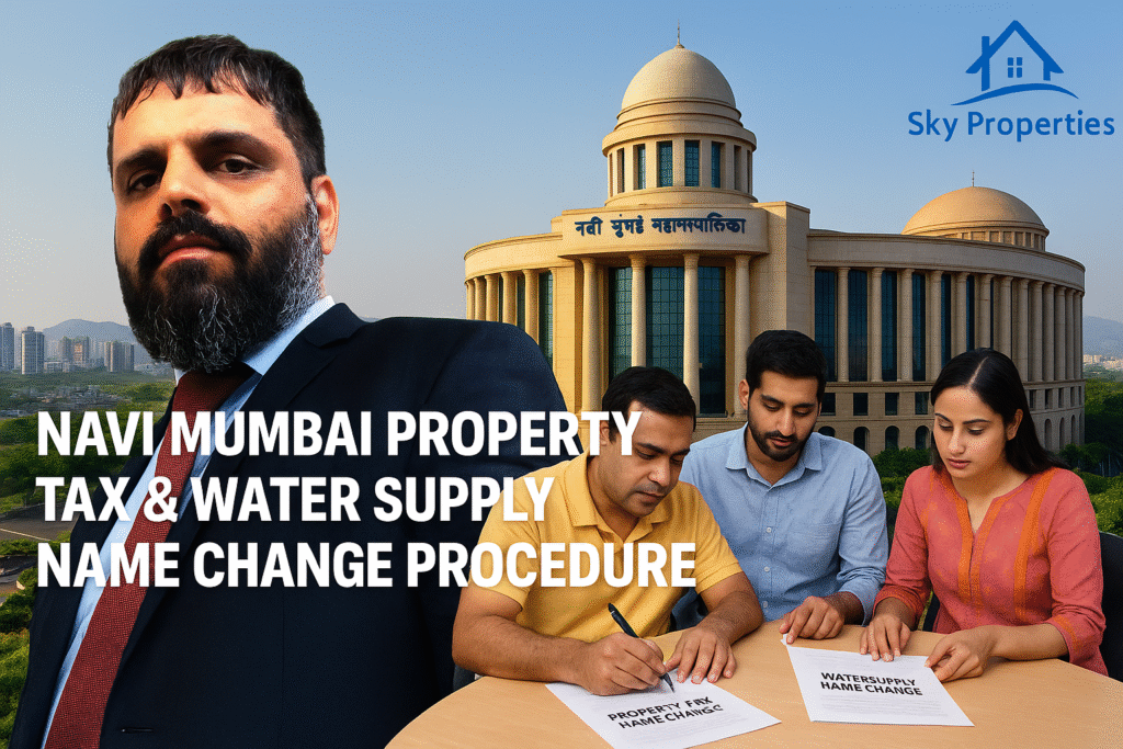 Navi Mumbai Property tax name change and water bill name change process
