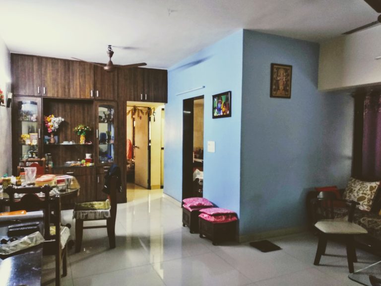 Living room of 3 bhk flat for sale in Army Colony, Nerul